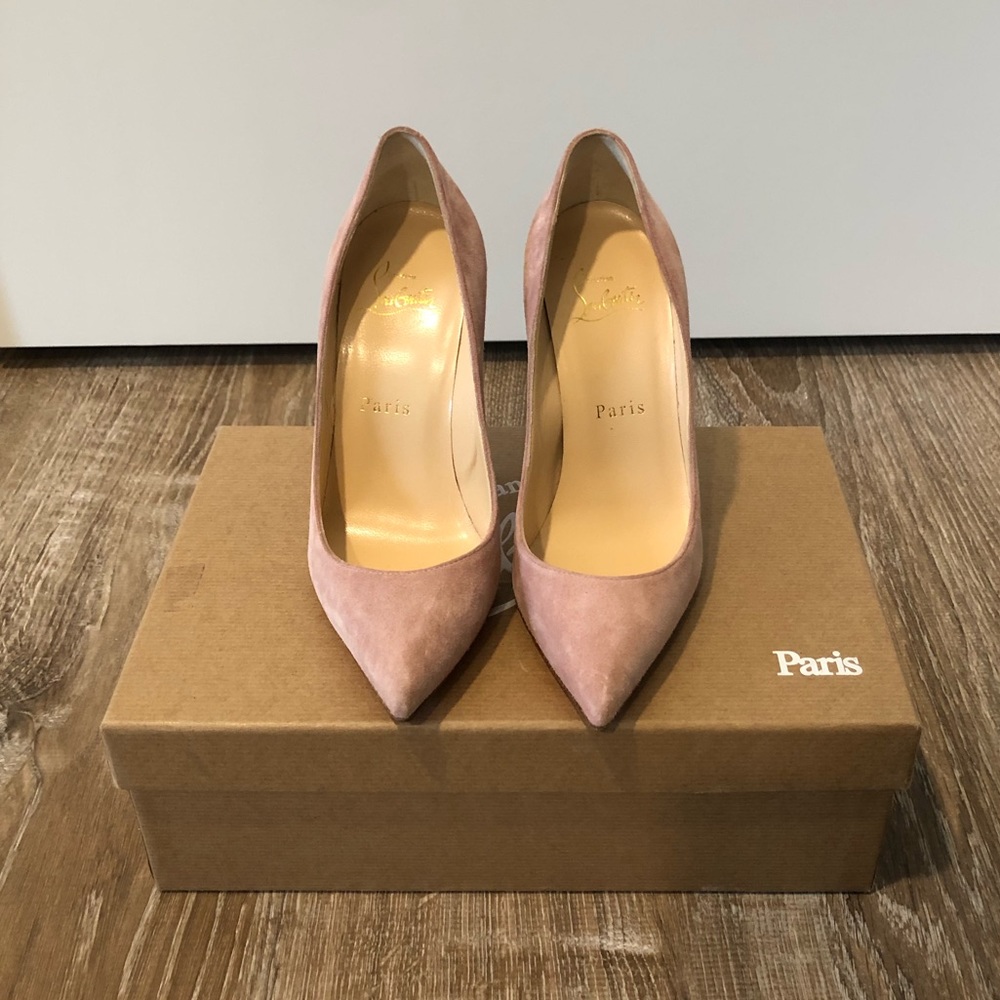Christian Louboutin Pigalle Follies 100 Rose Suede